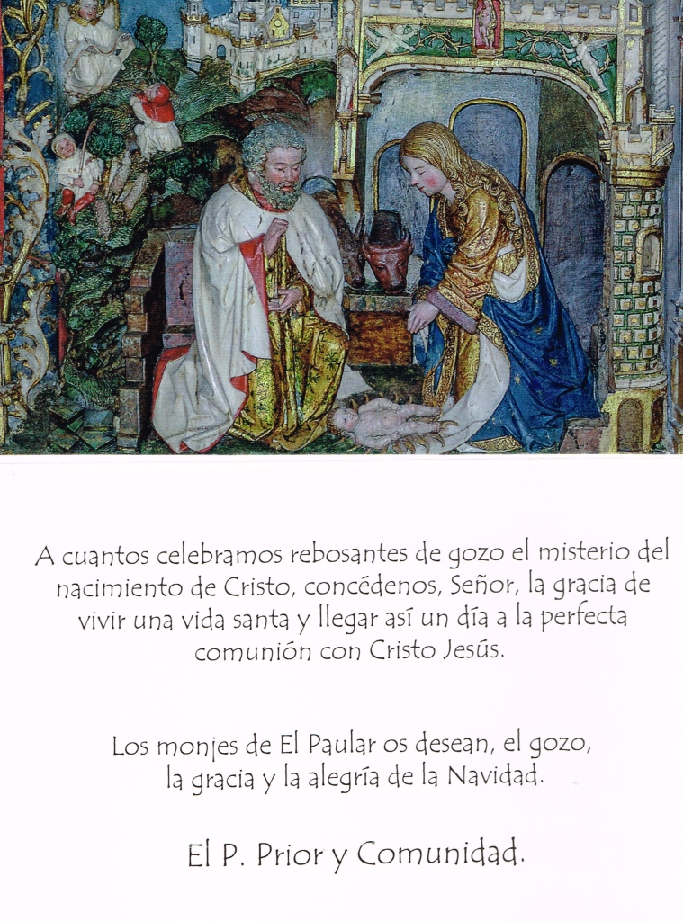 Felicitación navideña de los monjes de El Paular